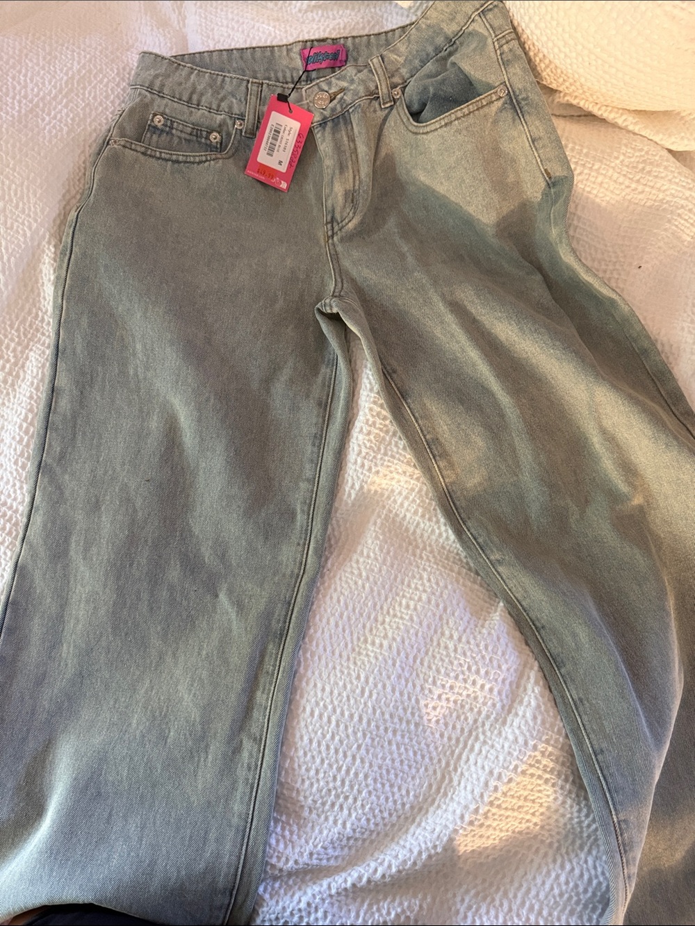 Edikted Light Straight Leg Jeans